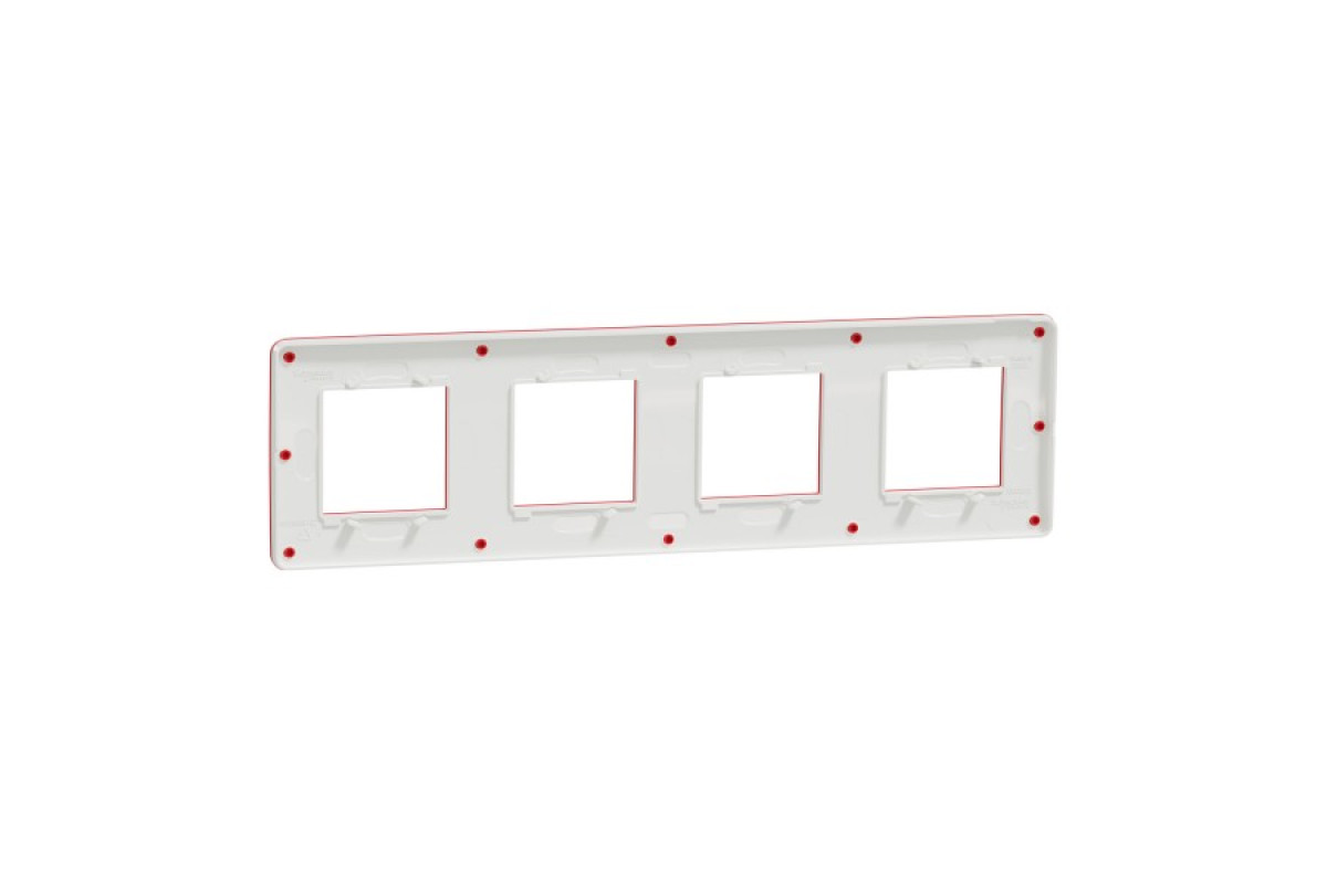 Рамка 4-постова Unica New, Червоний/білий (NU280813)