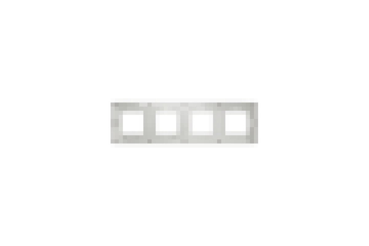 Рамка 4-постова Unica New, Шоколад/білий (NU280816)