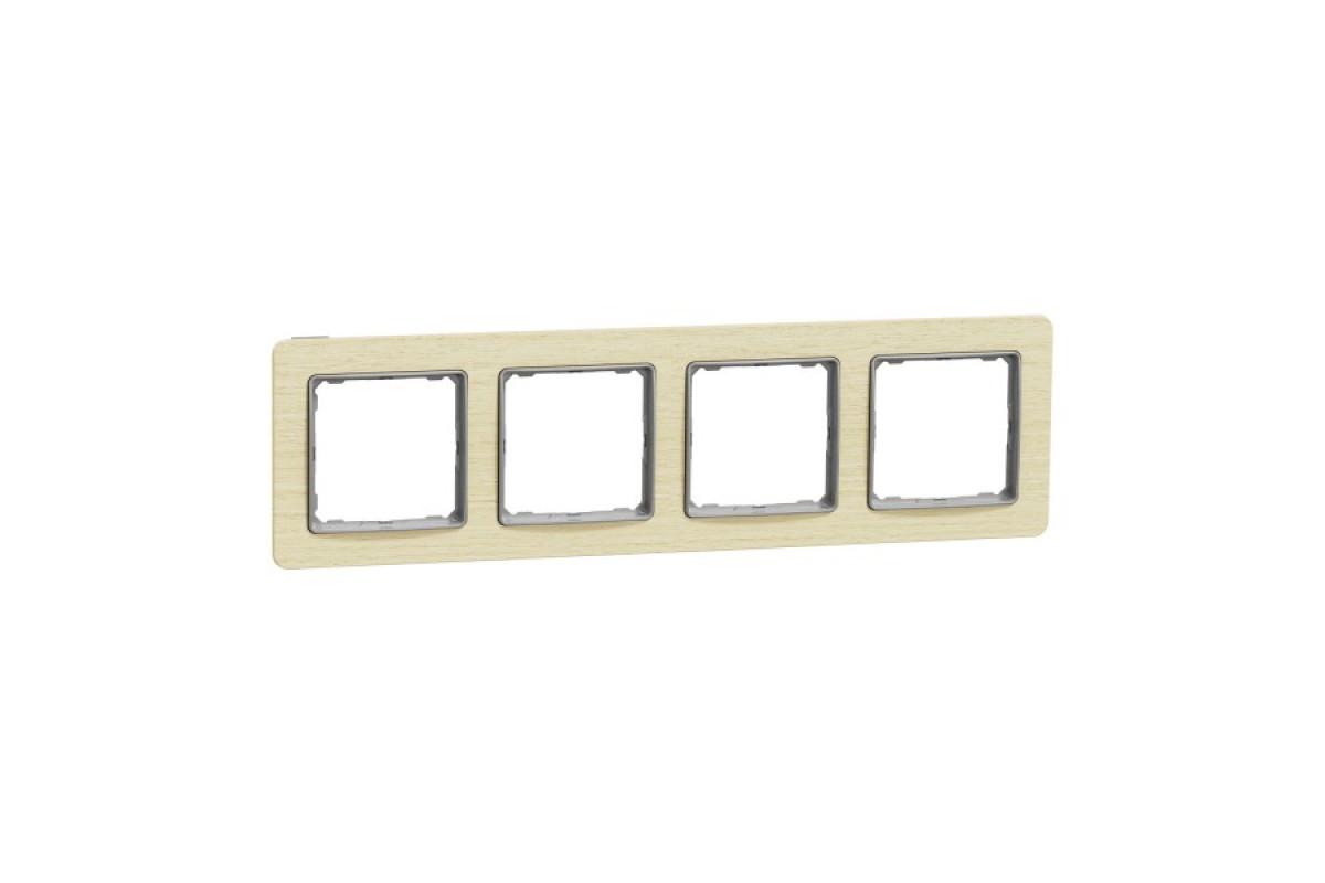 Рамка 4-постова Береза Sedna Elements (SDD380804)