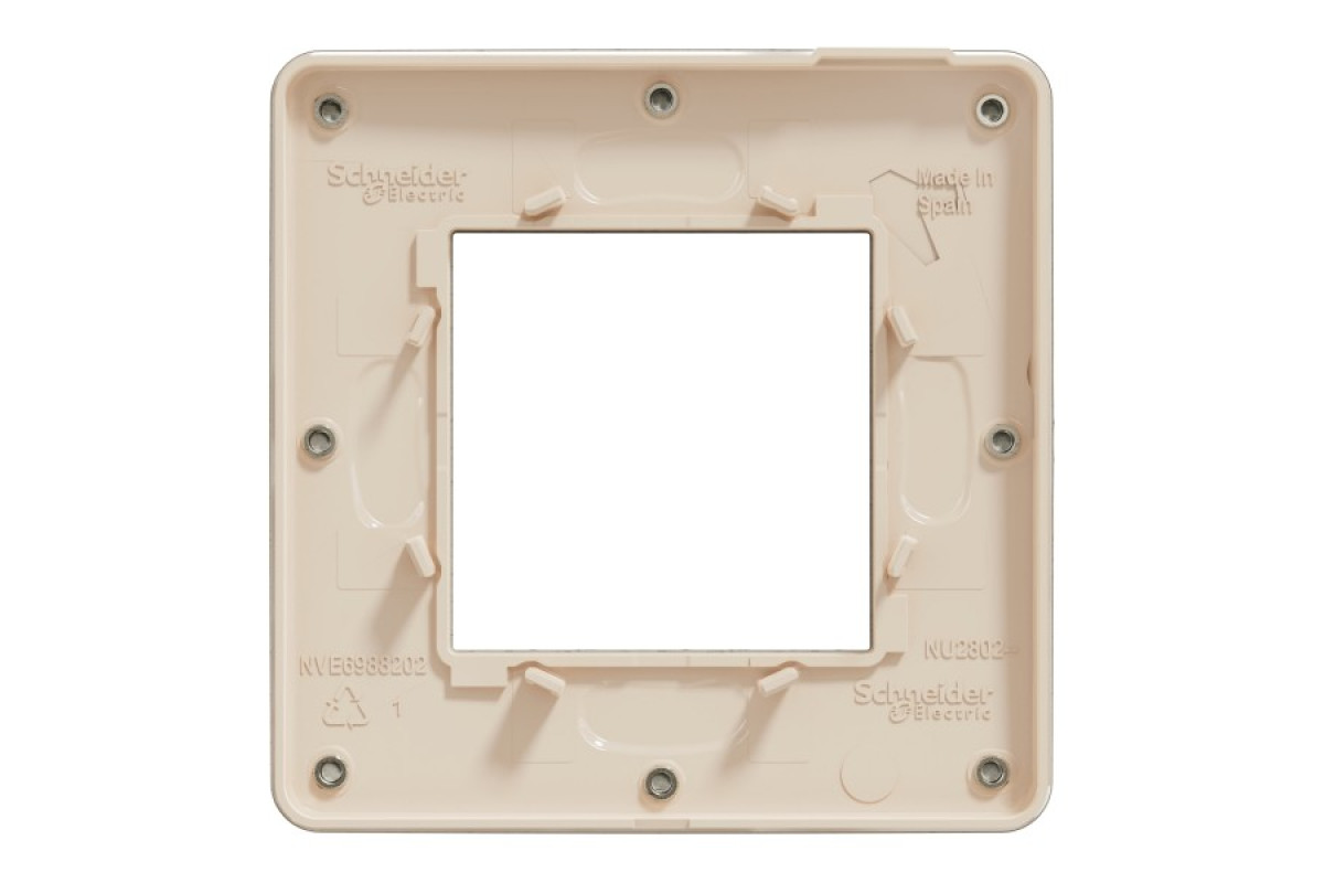 Рамка Unica Studio Metal, 1 постова, 1 x 2 модуля, бронза або беж (NU280251M)