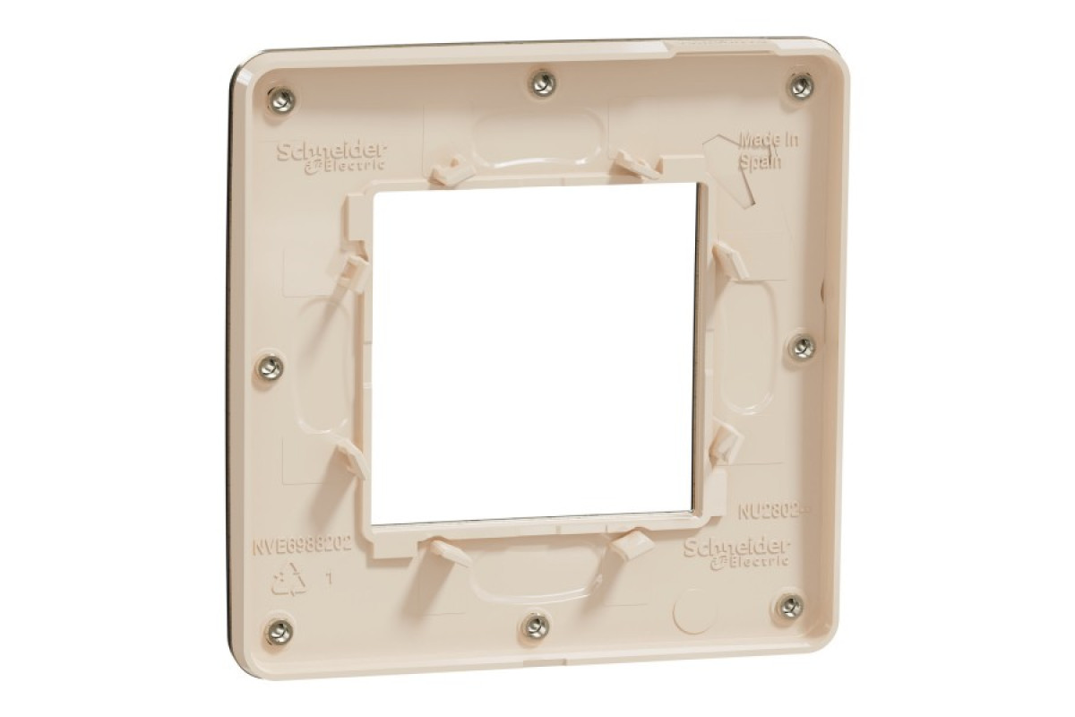 Рамка Unica Studio Metal, 1 постова, 1 x 2 модуля, бронза або беж (NU280251M)