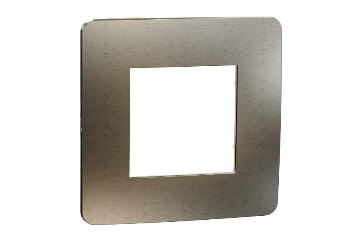 Рамка Unica Studio Metal, 1 постова, 1 x 2 модуля, бронза або беж (NU280251M)