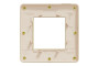 Рамка Unica Studio Metal, 1 постова, 1 x 2 модуля, золото або беж (NU280260M)