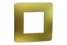 Рамка Unica Studio Metal, 1 постова, 1 x 2 модуля, золото або беж (NU280260M)