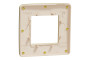 Рамка Unica Studio Metal, 1 постова, 1 x 2 модуля, золото або беж (NU280260M)
