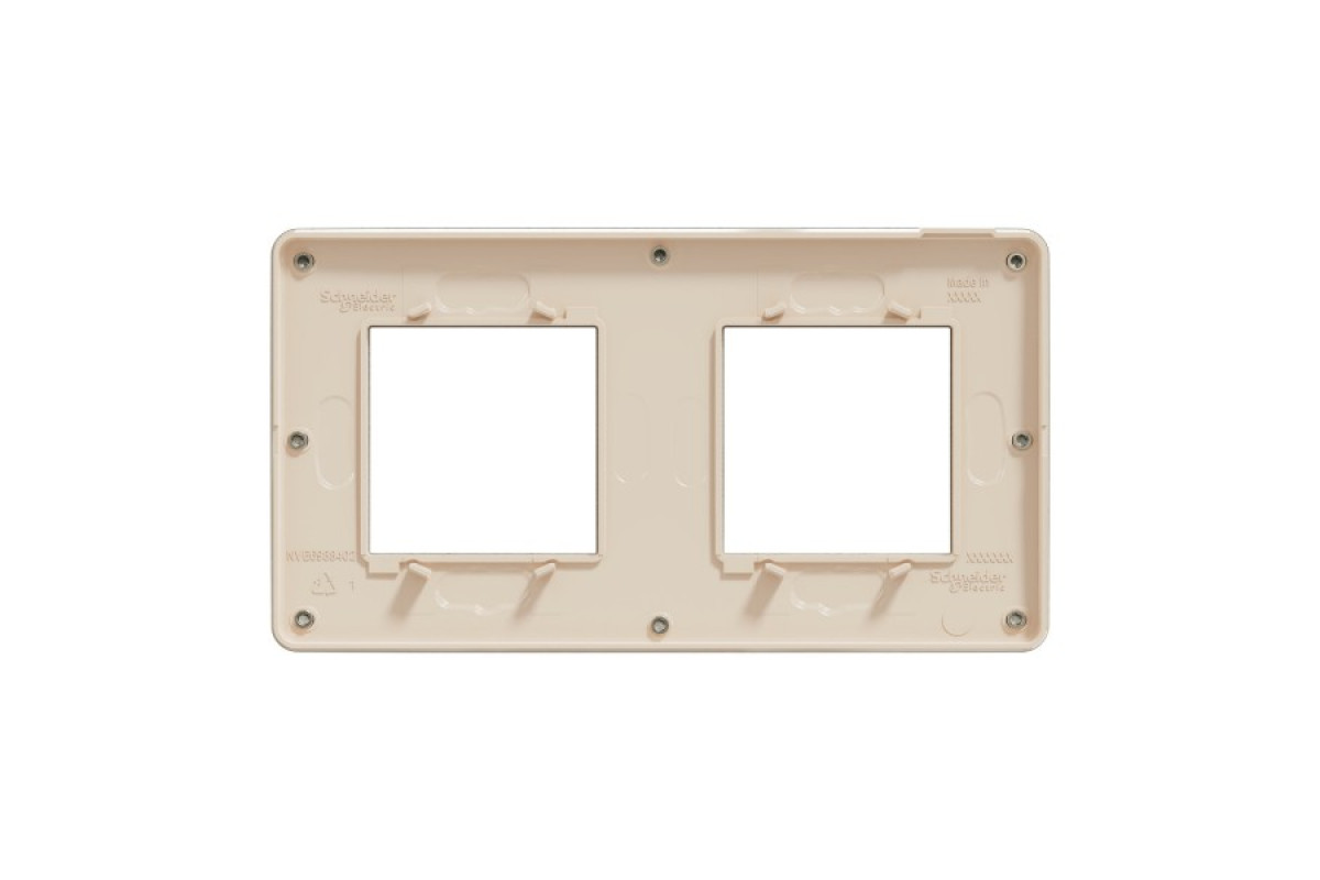 Рамка Unica Studio Metal, 2 пости, 2 x 2 модуля, бронза або беж (NU280451M)