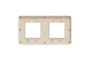 Рамка Unica Studio Metal, 2 пости, 2 x 2 модуля, бронза або беж (NU280451M)