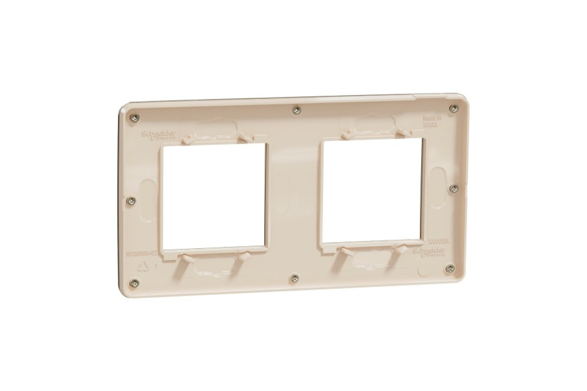 Рамка Unica Studio Metal, 2 пости, 2 x 2 модуля, бронза або беж (NU280451M)