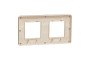 Рамка Unica Studio Metal, 2 пости, 2 x 2 модуля, бронза або беж (NU280451M)