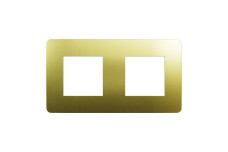 Рамка Unica Studio Metal, 2 пости, 2 x 2 модуля, золото або беж (NU280460M)