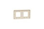 Рамка Unica Studio Metal, 2 пости, 2 x 2 модуля, золото або беж (NU280460M)