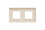 Рамка Unica Studio Metal, 2 пости, 2 x 2 модуля, золото або беж (NU280460M)