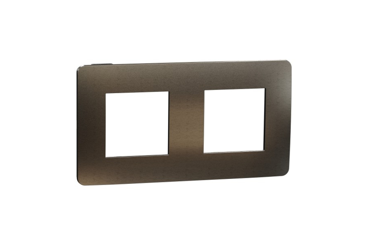 Рамка Unica Studio Metal, 2 пости, антрацит (NU280453M)