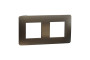 Рамка Unica Studio Metal, 2 пости, антрацит (NU280453M)