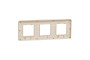 Рамка Unica Studio Metal, 3 пости, 3 x 2 модуля, бронза або беж (NU280651M)