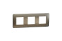 Рамка Unica Studio Metal, 3 пости, 3 x 2 модуля, бронза або беж (NU280651M)