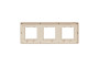 Рамка Unica Studio Metal, 3 пости, 3 x 2 модуля, бронза або беж (NU280651M)