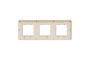 Рамка Unica Studio Metal, 3 пости, 3 x 2 модуля, золото або беж (NU280660M)