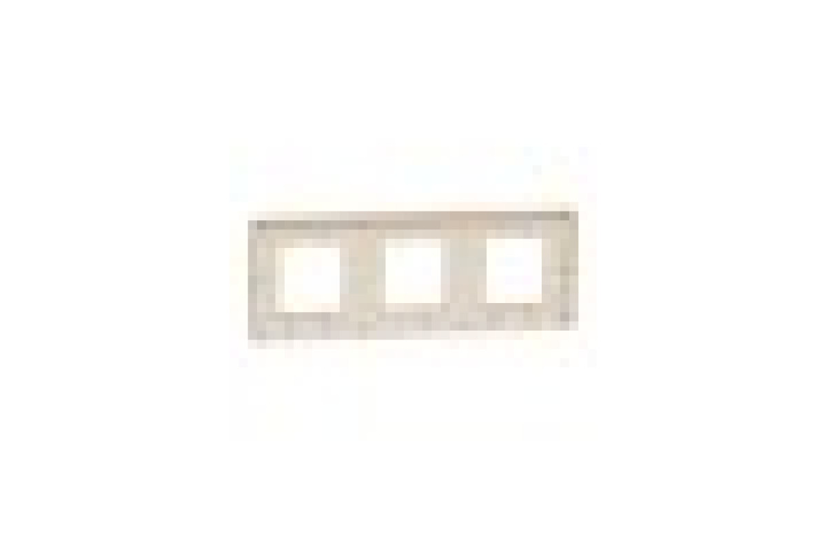 Рамка Unica Studio Metal, 3 пости, 3 x 2 модуля, золото або беж (NU280660M)