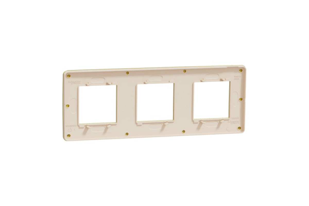 Рамка Unica Studio Metal, 3 пости, 3 x 2 модуля, золото або беж (NU280660M)