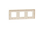 Рамка Unica Studio Metal, 3 пости, 3 x 2 модуля, золото або беж (NU280660M)
