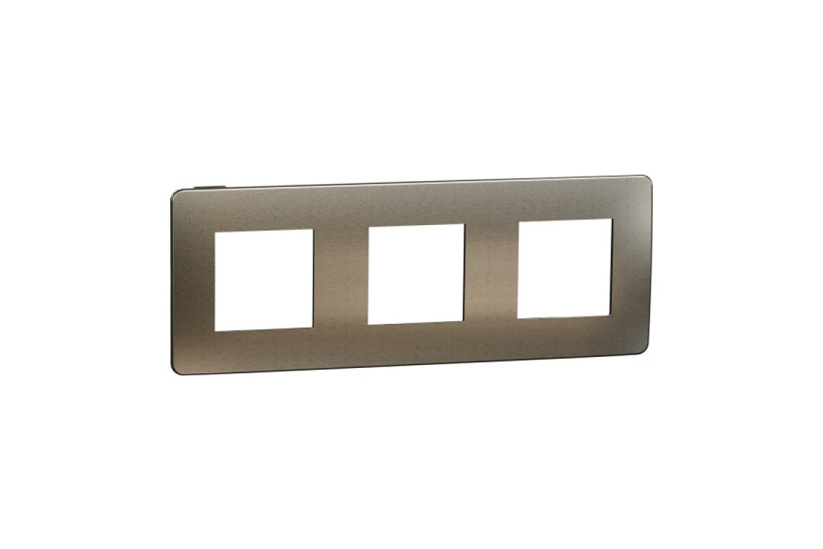 Рамка Unica Studio Metal, 3 пости, бронза (NU280652M)