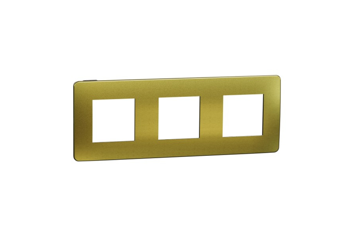 Рамка Unica Studio Metal, 3 пости, золото (NU280662M)