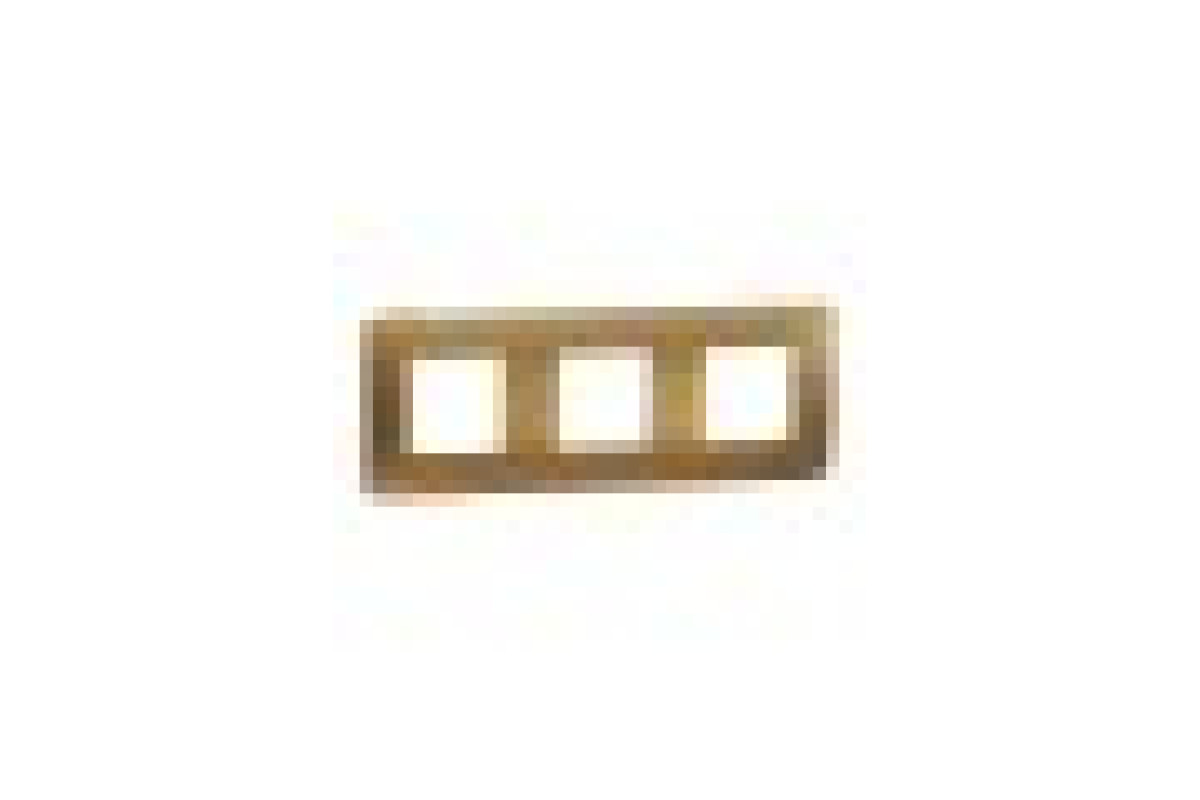 Рамка Unica Studio Metal, 3 пости, мідь (NU280658M)