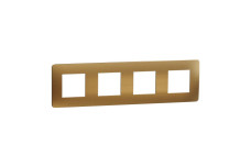 Рамка Unica Studio Metal, 4 пости, мідь (NU280857M)