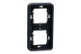 Рамка двомісна вертикальна IP55 Mureva Styl, чорна (MUR34151)