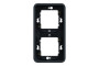 Рамка двомісна вертикальна IP55 Mureva Styl, чорна (MUR34151)