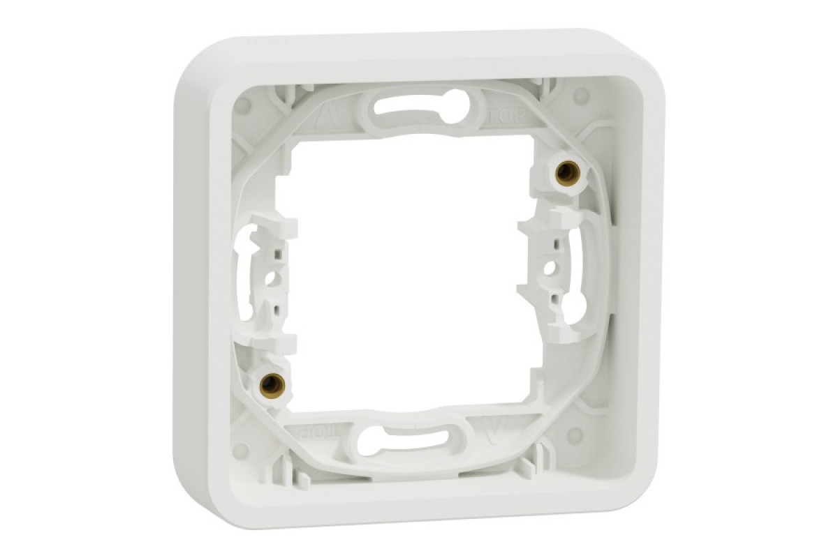 Рамка одномісна IP55 Mureva Styl, універсальна, біла (MUR39107)