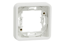 Рамка одномісна IP55 Mureva Styl, універсальна, біла (MUR39107)