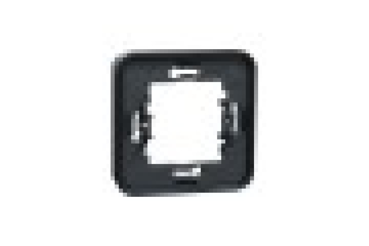 Рамка одномісна горизонтальна IP55 Mureva Styl, чорна (MUR34107)