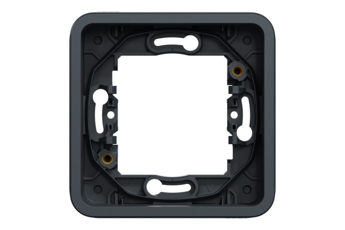 Рамка одномісна горизонтальна IP55 Mureva Styl, чорна (MUR34107)