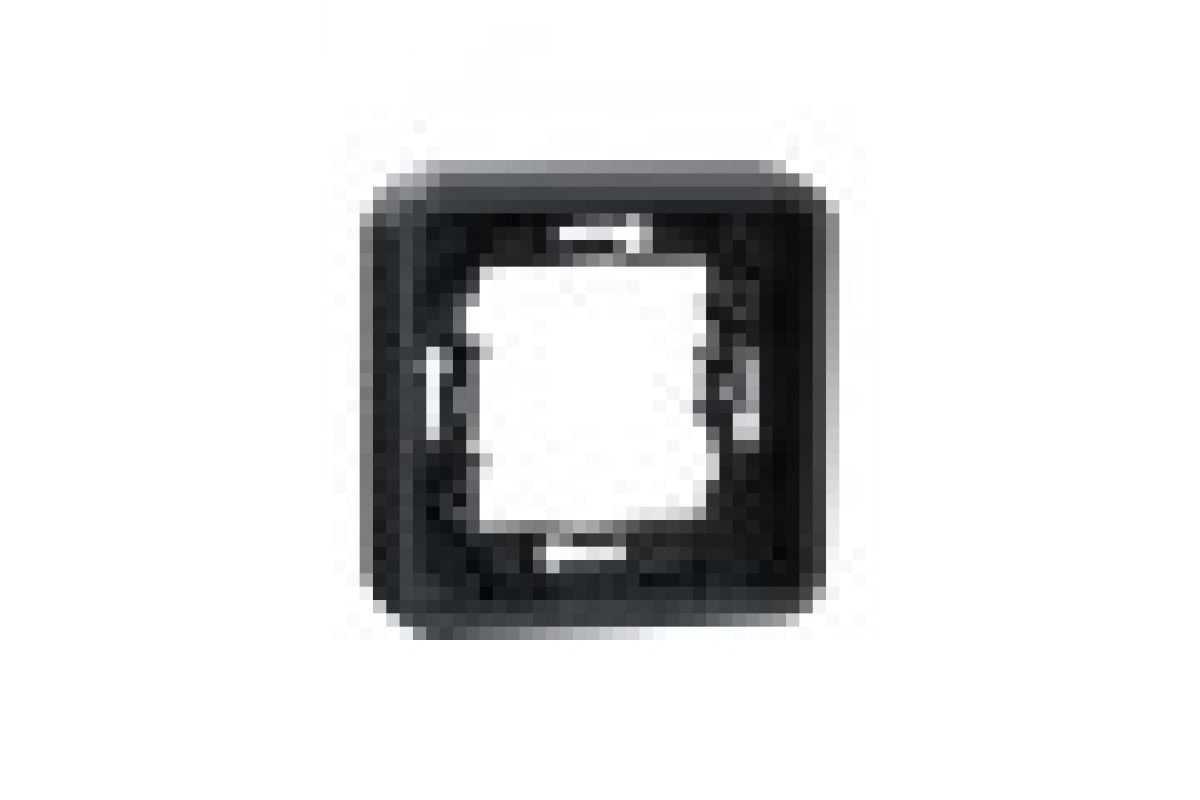 Рамка одномісна горизонтальна IP55 Mureva Styl, чорна (MUR34107)