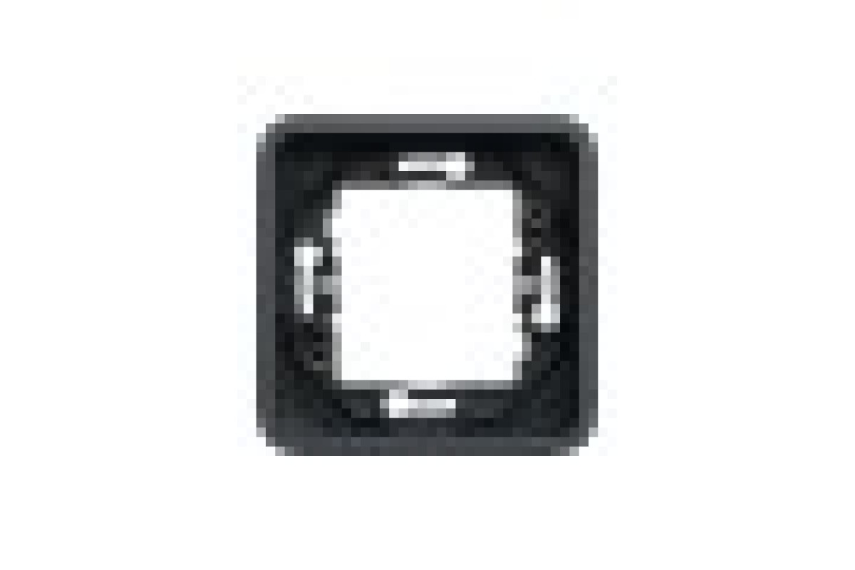 Рамка одномісна горизонтальна з затискачами IP55 Mureva Styl, чорна (MUR34108)