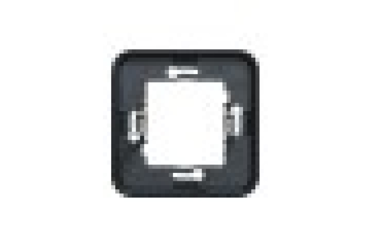 Рамка одномісна горизонтальна з затискачами IP55 Mureva Styl, чорна (MUR34108)