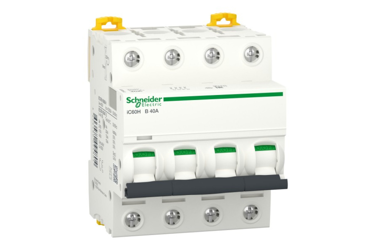 Автоматичний вимикач iC60H 4P 40A B (A9F88440)