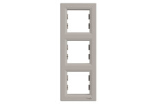 Рамка тримісна, Вертикальна, Asfora Бронза (EPH5810369)