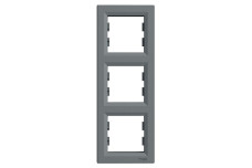 Рамка тримісна, Вертикальна, Asfora Сталь (EPH5810362)