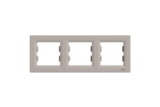 Рамка тримісна, Горизонтальна, Asfora Бронза (EPH5800369)