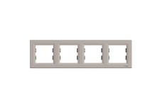 Рамка чотиримісна Горизонтальна, Asfora Бронза (EPH5800469)