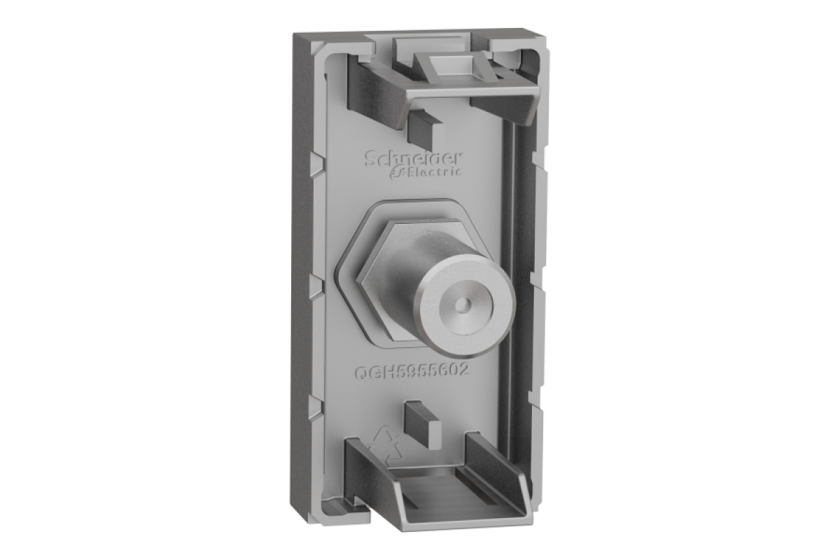 Розетка Coaxial F-type, 1 модуль алюм (NU346830)