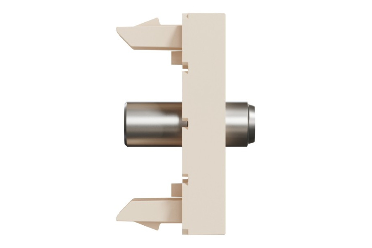 Розетка Coaxial F-type, 1 модуль, бежева Unica New Studio (NU346844)