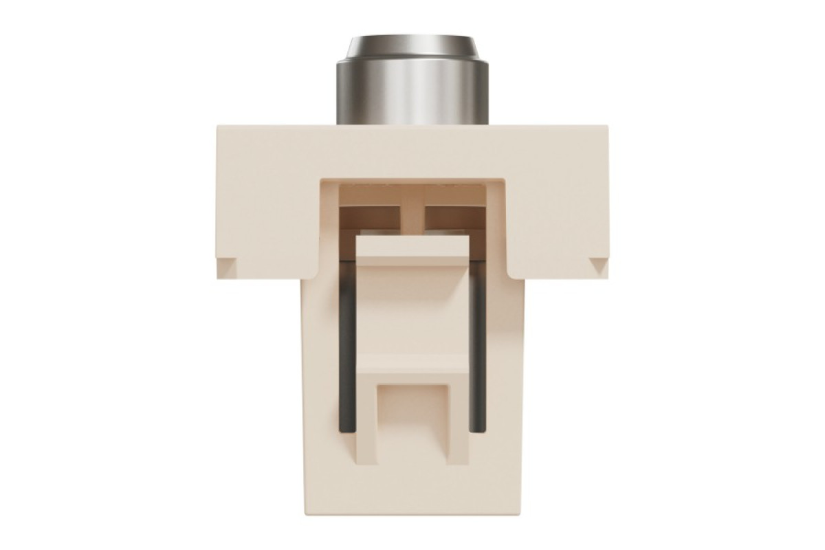 Розетка Coaxial F-type, 1 модуль, бежева Unica New Studio (NU346844)