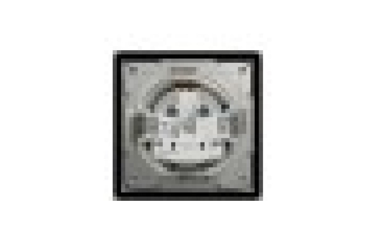 Розетка IP44 з кришкою, з заземленням, з захисними шторками, Алюміній Asfora (EPH3100361)