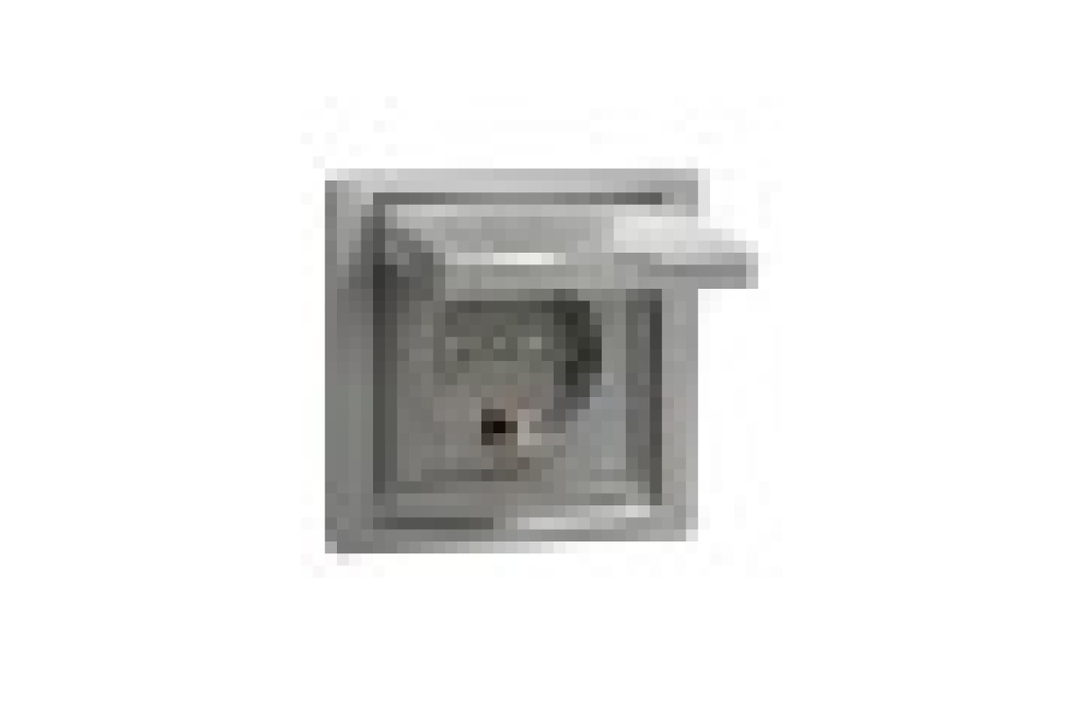 Розетка IP44 з кришкою, з заземленням, з захисними шторками, Алюміній Asfora (EPH3100361)