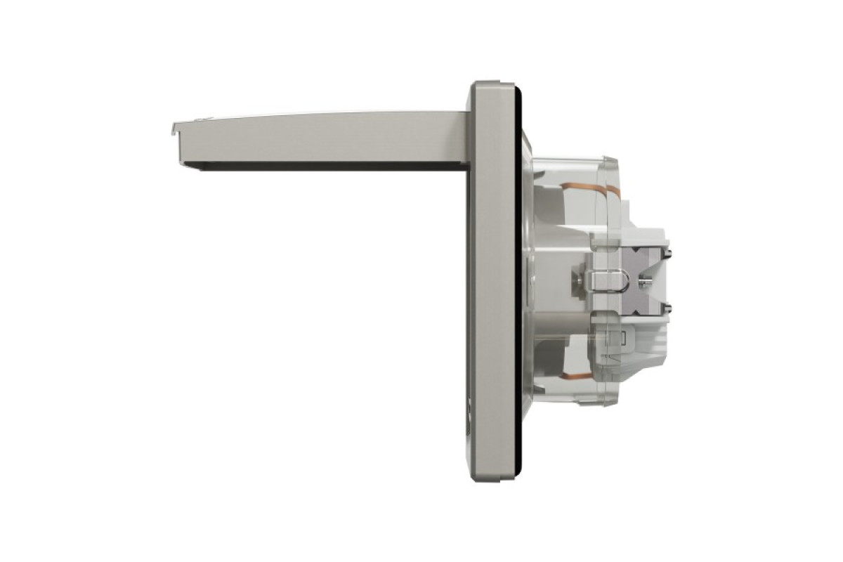 Розетка IP44 з кришкою, з заземленням, з захисними шторками, Бронза Asfora (EPH3100369)