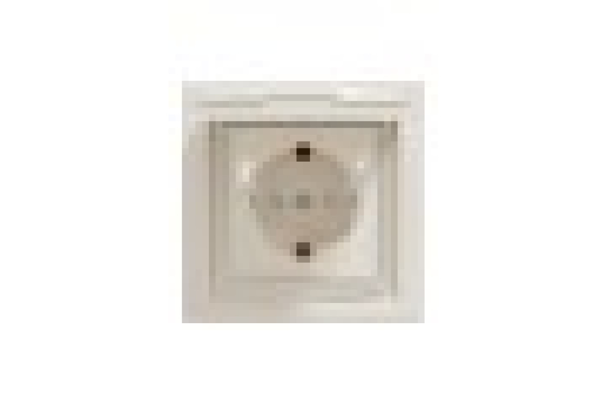 Розетка IP44 з кришкою, з заземленням, з захисними шторками, Крем Asfora (EPH3100323)